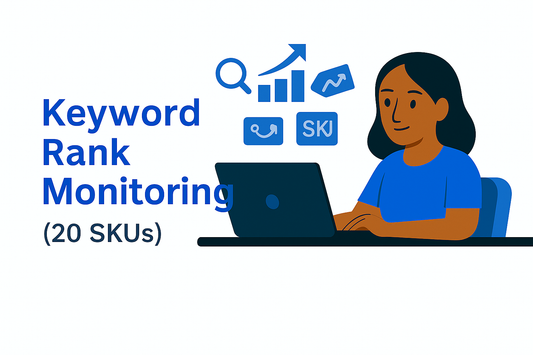 Keyword Rank Monitoring (20 SKUs) – Weekly Trend Reports for Amazon Listings (3-Month Package)