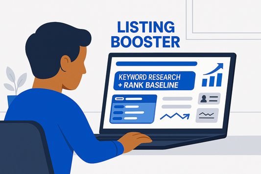 Listing Booster – Keyword Research + Rank Baseline (5 SKUs)