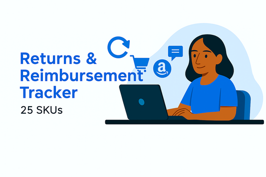 Returns & Reimbursement Tracker (25 SKUs) (3 Month Package)